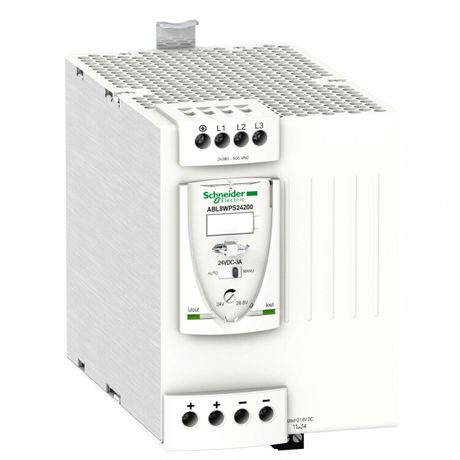 БЛОК ПИТАНИЯ УНИВЕРСАЛ 3-ФАЗНЫЙ 24В 20A | ABL8WPS24200 Schneider Electric