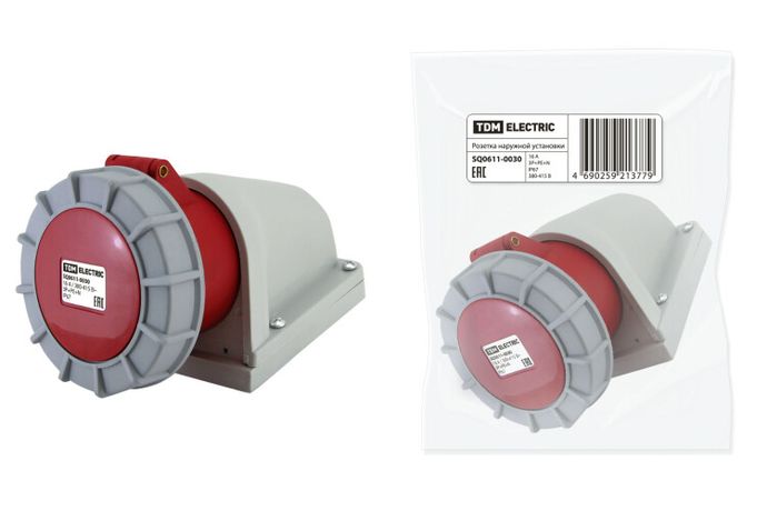 Розетка наружной установки IP67 16А 3Р+РЕ+N 380В | SQ0611-0030 TDM