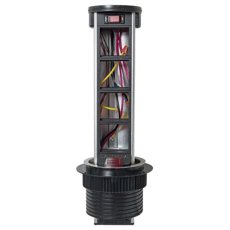 Встраиваемая мини-колонна с беспроводной зарядкой 15Вт, 8 модулей C-Line | cl-vmkwс-8-s EKF