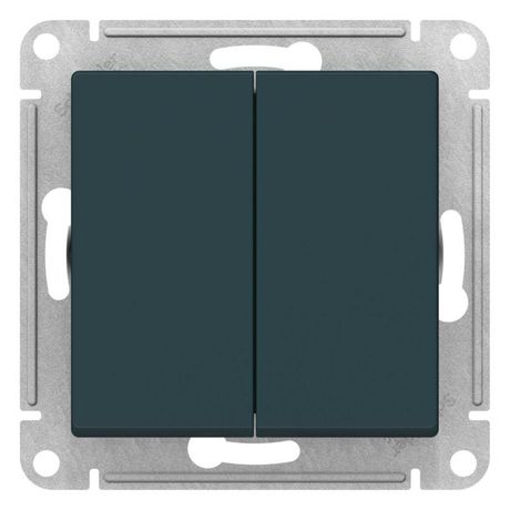 Переключатель перекрестный 2-кл. AtlasDesign 2хсх.7 10АХ механизм изумруд. SE ATN000873 APC