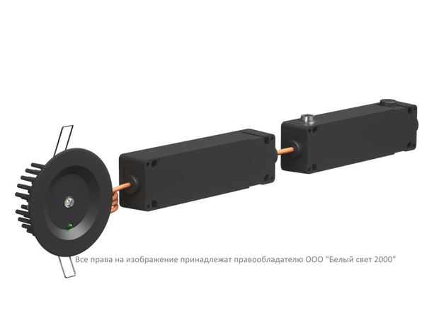 Светильник аварийный BS-ARUNA-53-L1-INEXI2 IP65 Black Белый Свет a31859