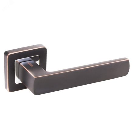 Ручка на квадратной накладке (комплект), АЛЛЮР АРТКОЛОМБО ORB (2350) тёмная медь - 11446 ПТК