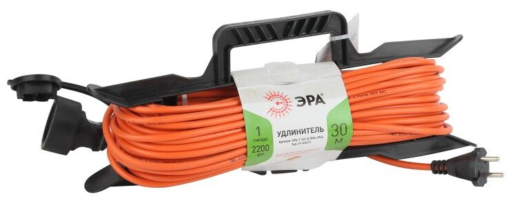 Удлинитель силовой UFx-1-2x1.0-30m-IP44 на рамке б/з 1 гн 30м ПВС 2х1 ЭРА - Б0043041