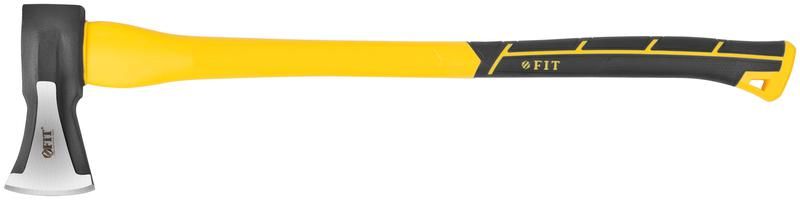 """Топор-колун """"ушастый"""" кованый, фиберглассовая длинная ручка 800 мм, 2000 гр.""" - 46174 РОС