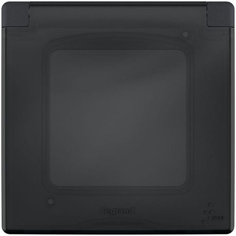Рамка с защитной крышкой IP 44 INSPIRIA антрацит - 673923 Legrand