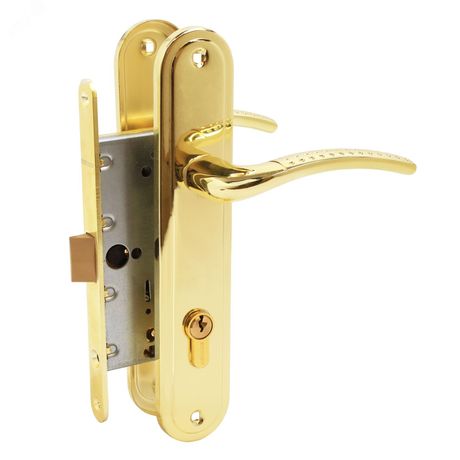 Замок врезной АЛЛЮР ЗВ 7-132/85 GP золото с/руч - 14153 ПТК