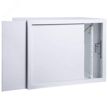 Шкаф настенный 19 АНТИВАНДАЛЬНЫЙ пенал 9U 600х400х470мм RAL7035, REXANT - 04-2251 MEET