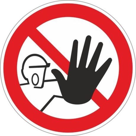 Знак светоотражающий P 06 "Доступ посторонним запрещен" 200х200 мм, пластик ГОСТ Р 12.4.026-2015 | pn-p-06-s EKF