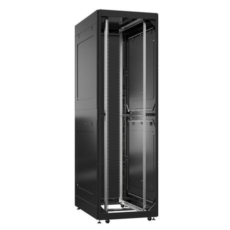 Шкаф серверный 42U 800х1200 передняя дверь: без. задняя двустворчатая глухой металл IP51. боковые панели: металл. цвет: черный RAL9005 - EX 8242.9051 SYSMATRIX