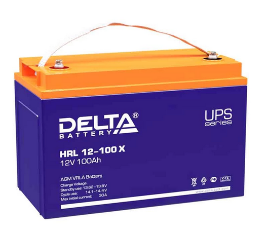 Аккумуляторная батарея проф.серии HRL 12-100 X 12В/100Ач | DELTA 4614010610001