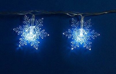 Гирлянда светодиодная с контроллером Снежинки-1 50 светодиодов 7 м белая,IP20 провод прозрачный ULD-S0700-050/DTA WHITE IP20 SNOWFLAKES-1 - 07930 Uniel