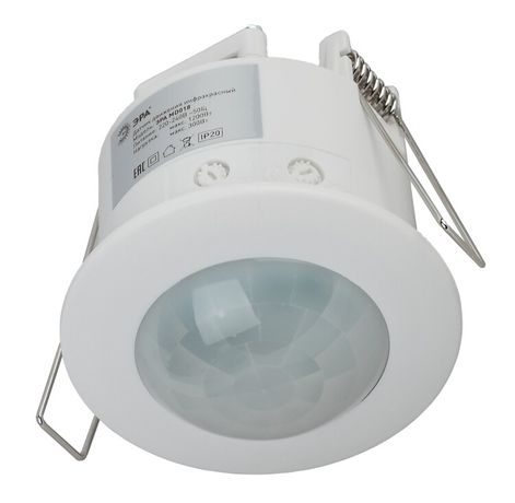 Датчик движения MD 018 белый, 1200Вт, 360 гр.,6М, IP20, (50/1050) | Б0043795 ЭРА