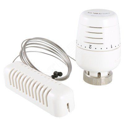 Головка термостатическая с выносным настенным датчиком, диапазон регулировки 6.5 - 28 градусов, жидкостная VT.5010.0.0 VALTEC DVT0T5010