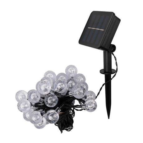 Светильник светодиодный садовый SLR-G05-30W гирлянда шарики холод. бел. на солнечн. батарее ФАZА 5033351 ФАЗА