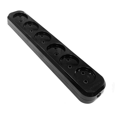 Колодка удлинителя 6-м без заземл. АБС-пластик черн. UNIVersal 2239 Союз