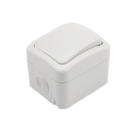 Выключатель одноклавишный Mini OG IP54, о/у, белый | KR-78-0601 Kranz