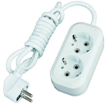 Удлинитель 2х7м с заземл. 10А IP20 Е-302 ПВС 3х1 АБС-пластик UNIVersal 9631975 Союз
