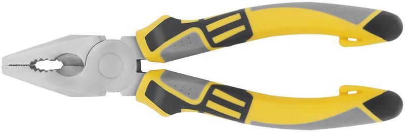 Плоскогубцы комбинированные "Смарт" трехцветные прорезиненные ручки никелевое покрытие 180мм FIT 50664 РОС