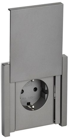 Розетка СП FORTE&PIANO 16А IP44 FP521 с заземл. защ. шторки крышкой винт. крепл. сталь IEK FP-R16-16-44-K46