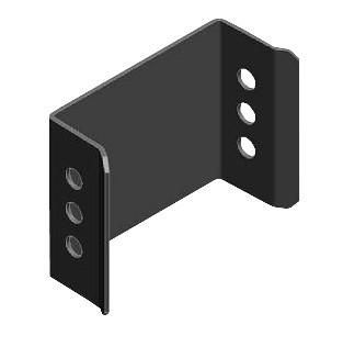 Комплект для скрепления шкафов TTB TTR между собой (4 скобы+16 винтов) (RAL 9004) TB2-KIT-RAL9004 черн. Hyperline 441089