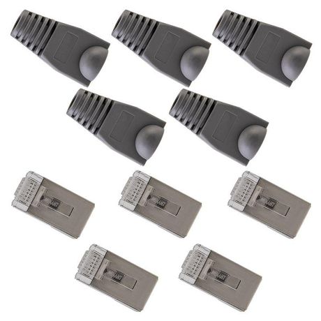 Набор разъемов сетевых №2 (5 FTP; 5 колпачков) (уп.5шт) Rexant 06-0072-A5 MEET