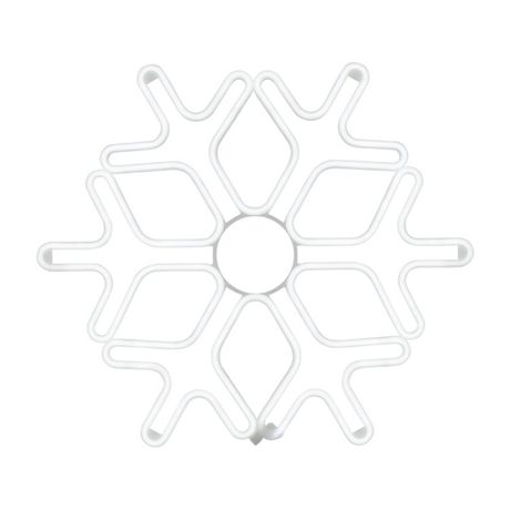 Фигура профессиональная Снежинка из гибкого неона, 60х60 см, цвет свечения белый NEON-NIGHT - 501-325