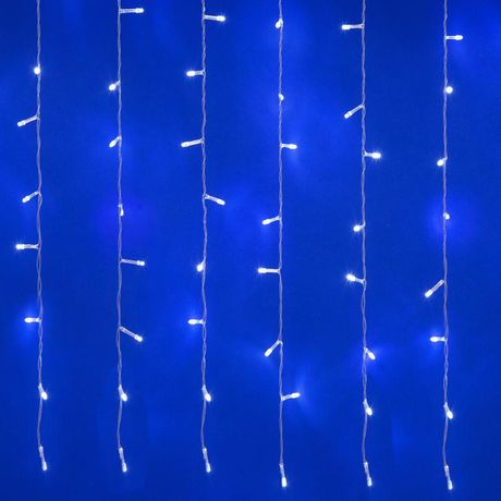 Занавес светодиодный ULD-C3020-384/DTA/RC WHITE IP44 3х2м 384 светодиода Белый свет Провод прозрачный Пульт ДУ (в/к) - UL-00008562 Uniel