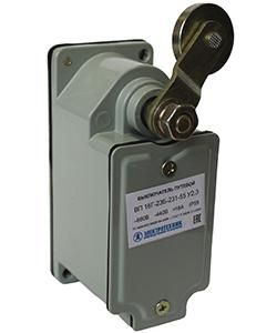 Выключатель путевой ВП 16Г-23Б-231-55 У2.3 1НО+1НЗ IP55 рычаг с роликом без сальника ход влево самовозврат Электротехник ET011799