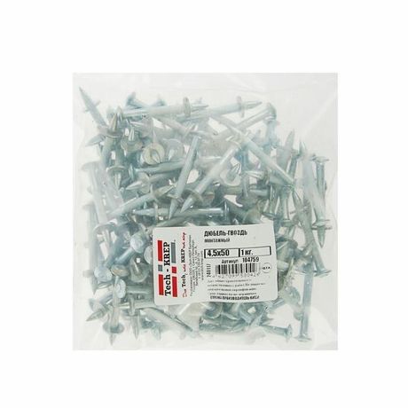Монтажный дюбель-гвоздь 4,5х50 (1 кг) - пакет | 104759 Tech-KREP