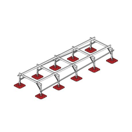 Конструкция опорная для установки оборудования TECHNORAPTOR FOOT 1200х4000 тип 2 KM-TR-F-SSEI-1200-4000-2 КМ TR0020 КМ-Профиль