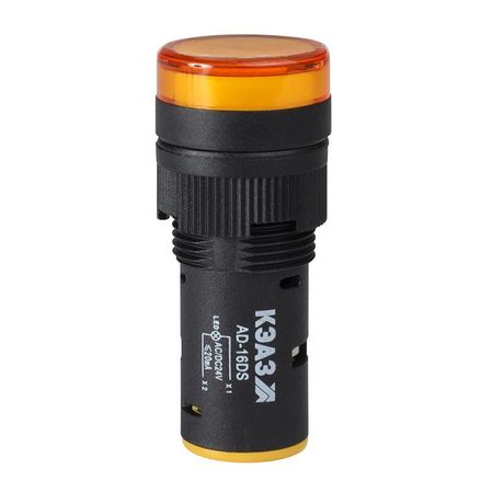 Лампа AD16DS(LED) матрица D16мм желтый 24В AC/DC | 357842 КЭАЗ