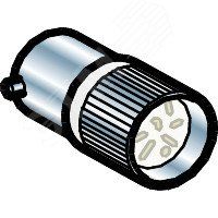 Светодиод 24В бел. SchE DL1CJ0241 APC