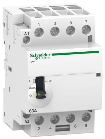 Контактор модульный с ручным управлением iCT63A 4Н | A9C21864 Schneider Electric