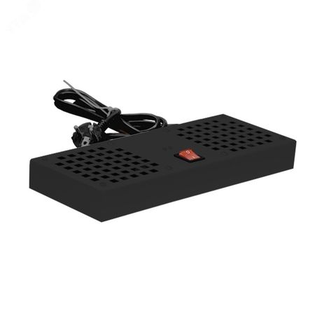 Модуль вентиляторный потолочный, 2 элемента, без термостата, для настенных шкафов W, WS, LIME, черный 9005 - NTSS-SWFAN2/6-8-10-BL УТ000107964