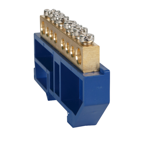 Шина нулевая с изолятором OptiKit BB-D-N-DIN-4-6х9 синий | 277854 КЭАЗ