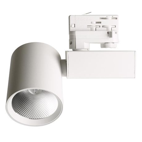 Светильник светодиодный трековый на шинопровод ДПО-20w 4000К 1800Лм трехфазный белый - 51602 FERON