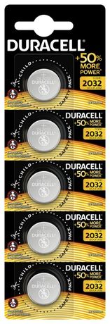 Элемент питания литиевый CR DL 2032 BP-5 (блист.5шт) Duracell Б0035495