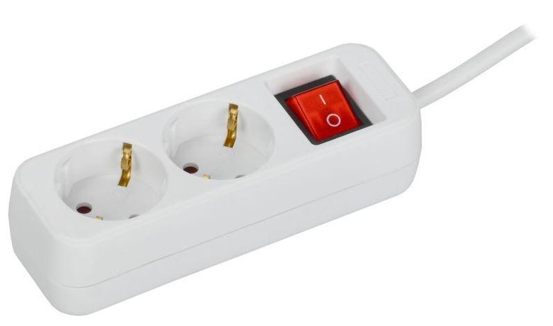 Удлинитель У02К UMA, 2 места, 3м, 10А IEK арт. UM-YP10-10-02-03-ZK-K01