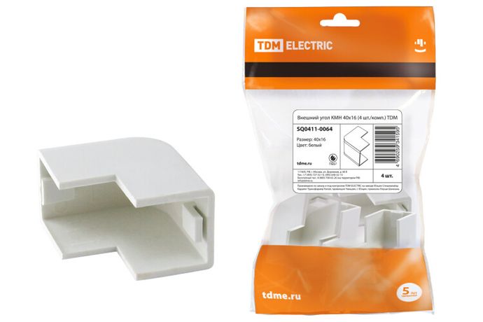 Внешний угол КМН 40х16 (4 шт./комп.) | SQ0411-0064 TDM