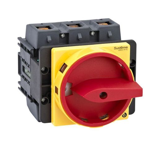 КРАСНОЙ РУКОЯТКОЙ НА ДВЕРЦУ 4 ВИНТАМИ С ЗАМКОМ - MSD125310R ВЫКЛЮЧАТЕЛЬ-РАЗЪЕДИНИТЕЛЬ 3P 125A IP20 APC