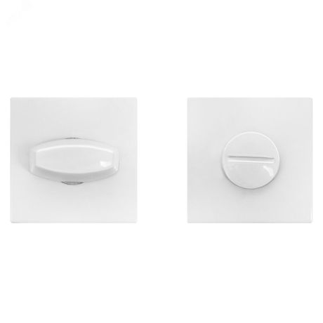 Завертка сантехническая к ручкам АЛЛЮР АРТ BK-S2 W(61110) матовый белый - 13852 ПТК