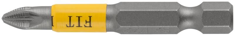 Бита кованая сталь S2 односторон 50мм PZ2 Профи (блист.10шт) FIT 57535 РОС