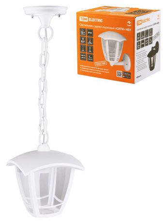 Светильник садово-парковый "СИТИ" НСУ 07-60-001 У1 4-х гранник подвесной белый | SQ0330-1313 TDM