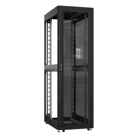 Шкаф серверный 42U 800х1000 передняя дверь: стекло IP41. задняя без. боковые панели: цвет: черный RAL9005 - EX 8042.9100 SYSMATRIX