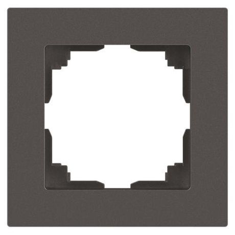 Рамка для розеток и выключателей Intro Accent 6-501-09 на 1 пост, СУ, титан | Б0063769 ЭРА