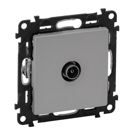 Механизм розетки TV Valena Life оконечная 10дБ 0-862МГц с лицевой панелью алюм. Leg 753660 Legrand