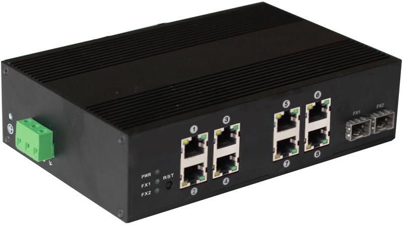 Коммутатор неуправляемый промышленный 10 портов RJ45/SFP 100 Мб/с PoE 200Вт - 00011058 OSNOVO sct0891 SW-60802/IC OSNOVO арт. 11058