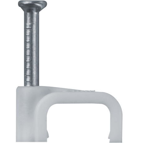 Скоба крепежная прямая с гвоздем d9мм OCS-09-50 пластик. (уп.50шт) ОНЛАЙТ 90704 Navigator