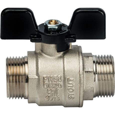 Кран шаровой 3/4' НН ручка бабочка - SVB-0006-000020 STOUT RG008Q0M4AR5NO