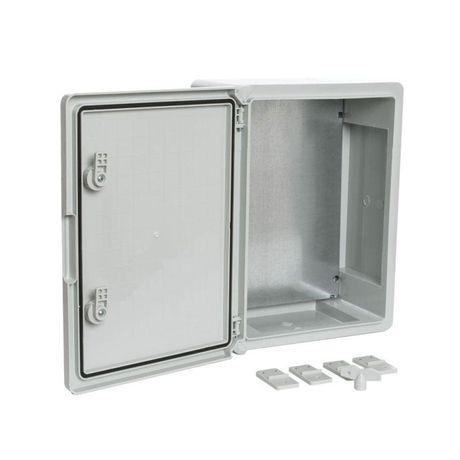 Корпус пластиковый с монтажной панелью ЩМП IP65 серая дверь 400х300х170 | PR08.26482 Промрукав Строитель